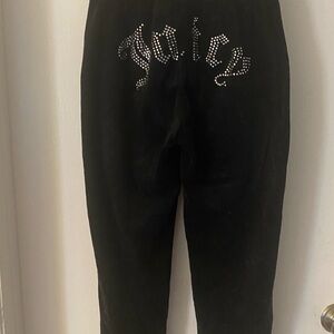 Juicy Couture Black Joggers with Rhinestone Logo